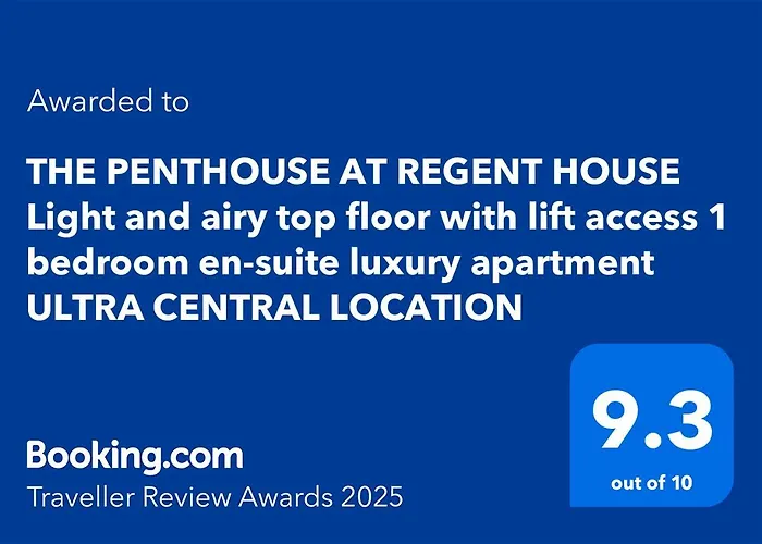 Apartment The Penthouse At Regent House Light And Airy Floor With Lift Access 1 Bedroom En-suite Luxury Ultra Location